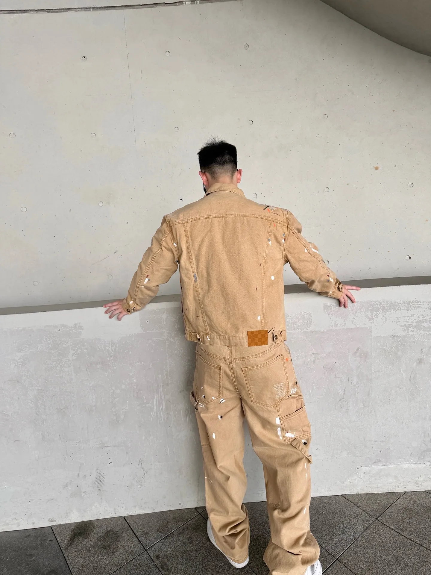 Louis Vuitton/Louis Vuitton graffiti splash suit jeans